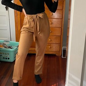 NWT Lulus Tie Front Trouser Pants
